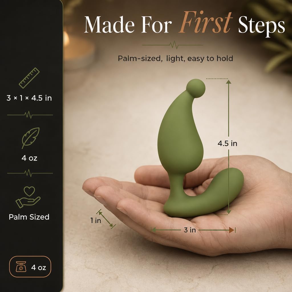 Made for first steps — palm-sized, 4.5 inches, about 4 oz