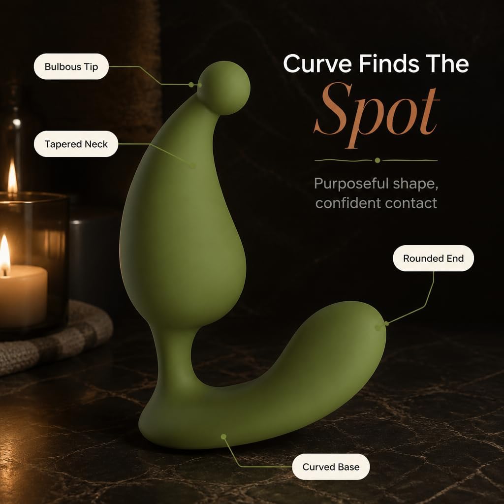 Curve finds the spot — purposeful shape, confident contact