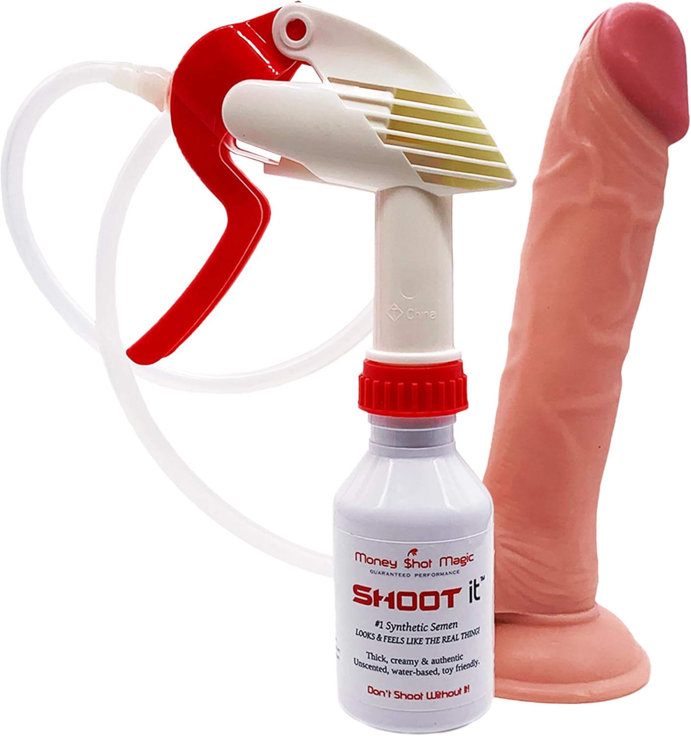 Squirt It trigger dildo with Shoot it bottle