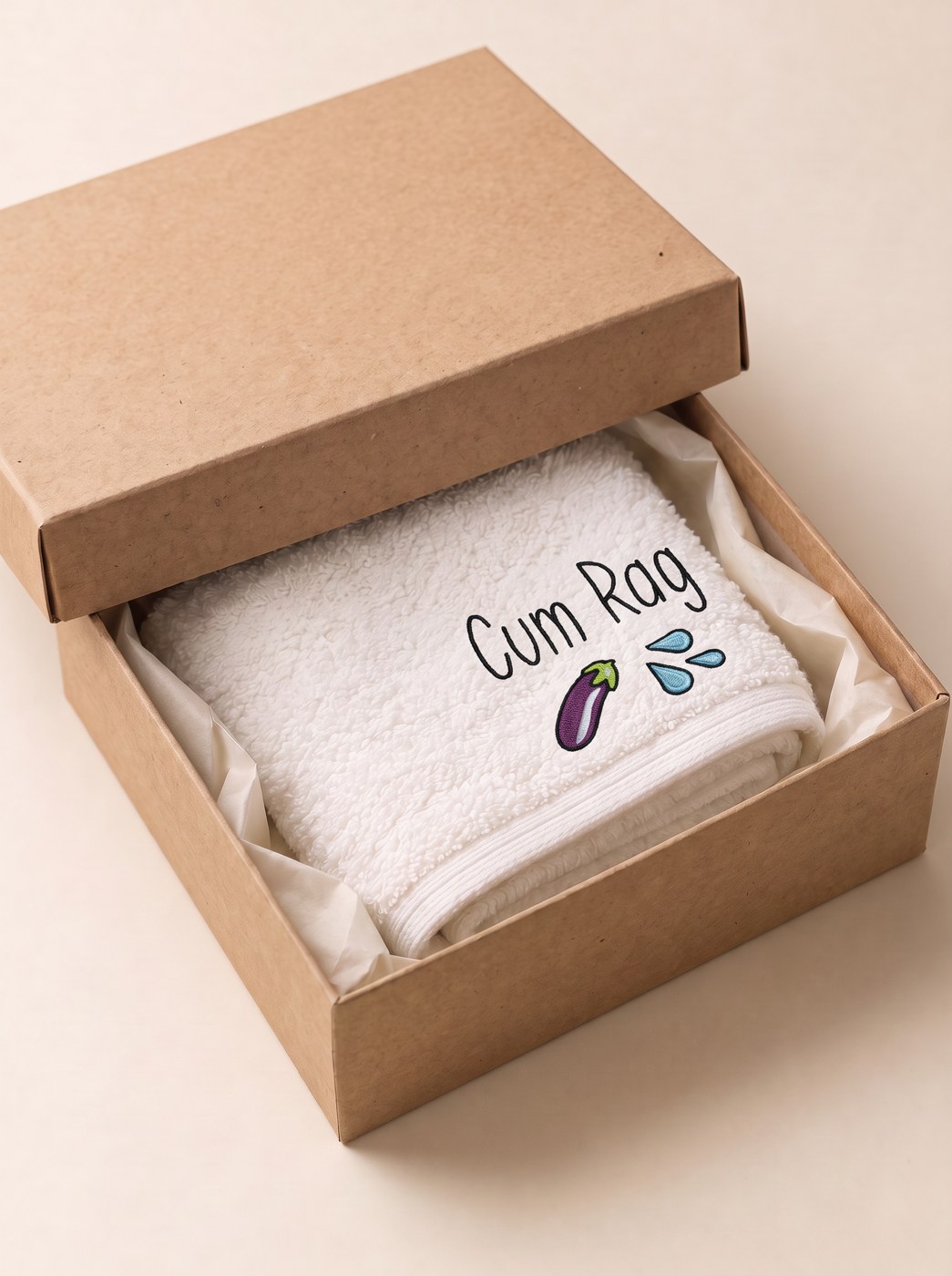 Mop it facecloth in its kraft gift box